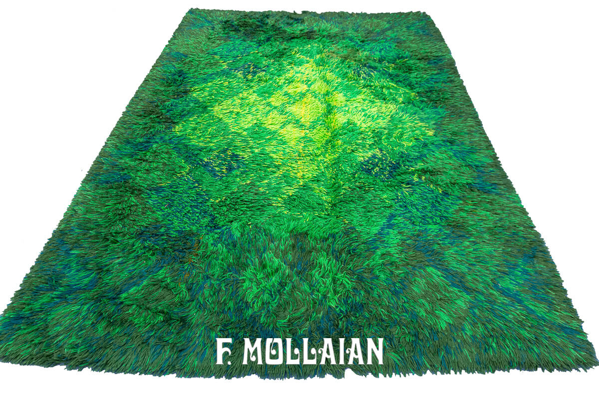 Rya Swedish Rug Green Tone Color n°:54760125